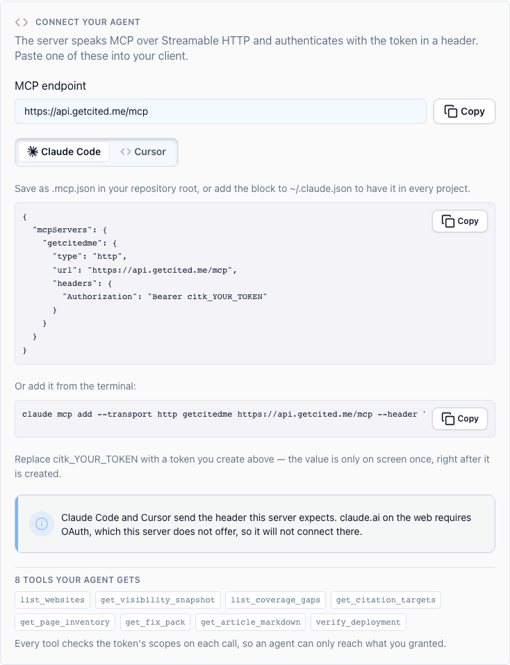 The MCP connection your own assistant reads from